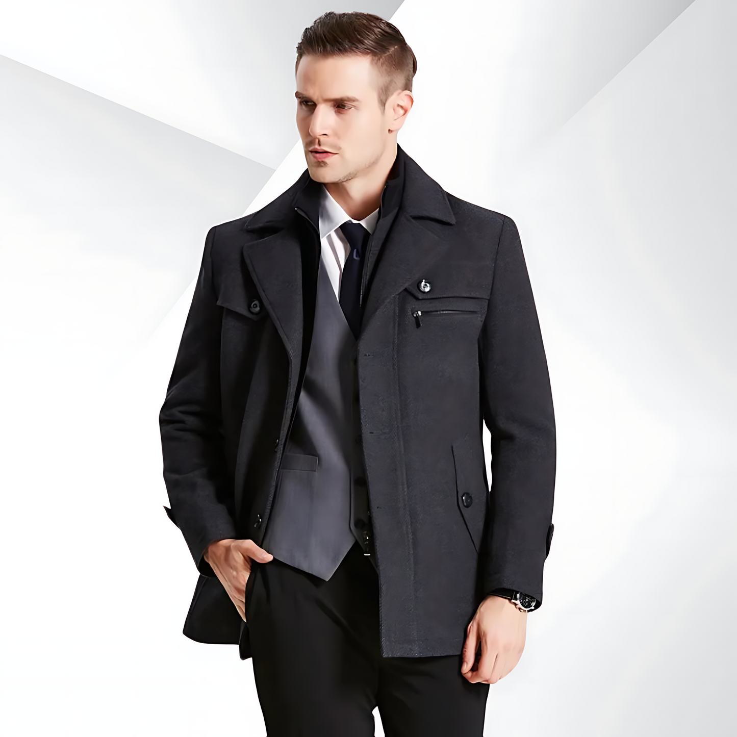 Levi Jacket - Warm double-layered jacket for men