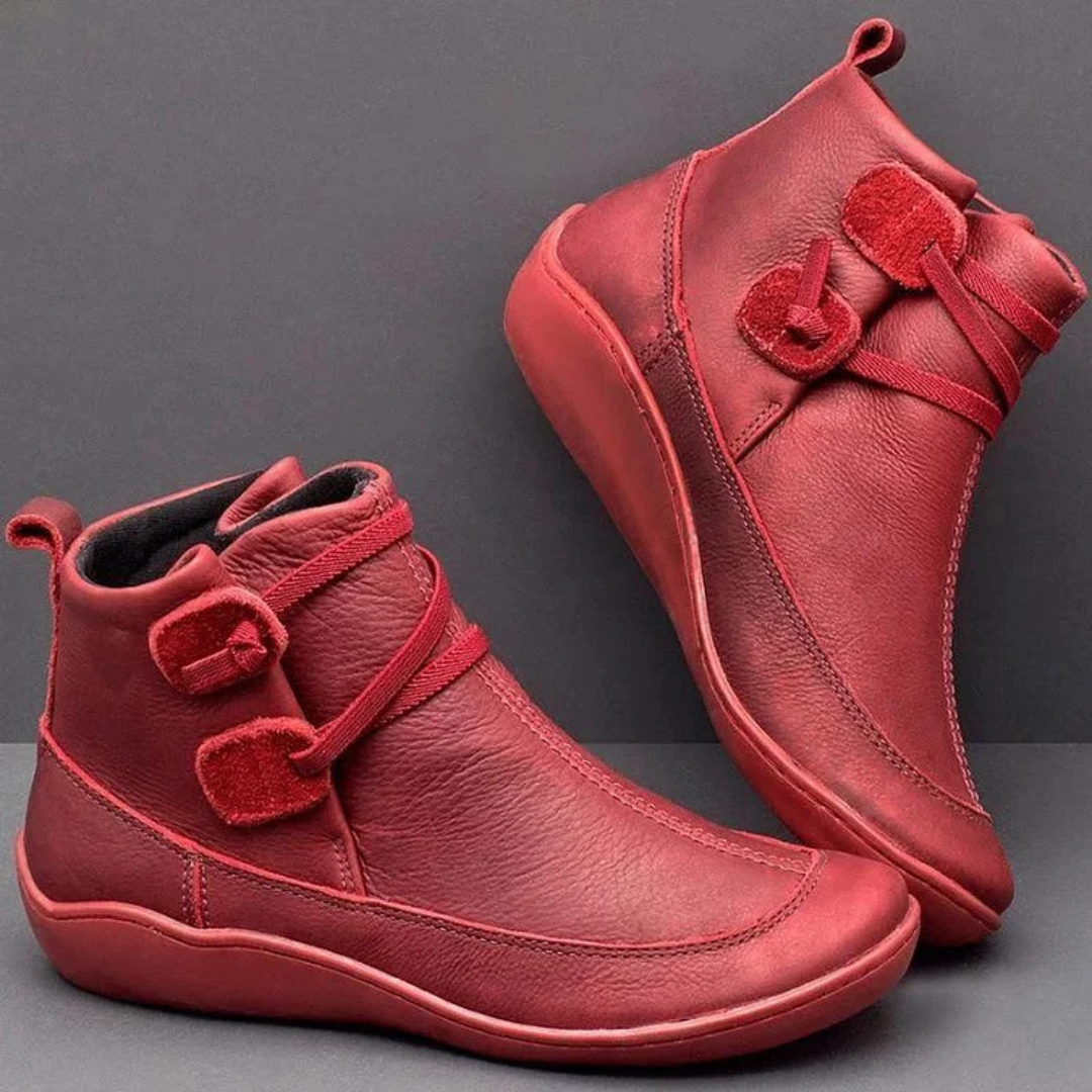Nina Boots - Vintage Leather Ankle Boots: for Modern Comfort