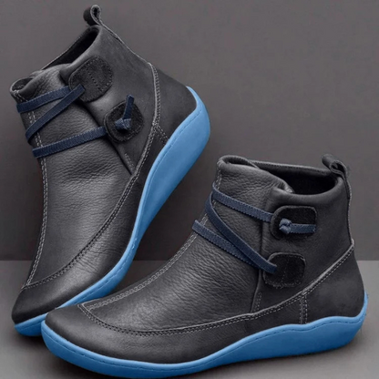 Nina Boots - Vintage Leather Ankle Boots: for Modern Comfort
