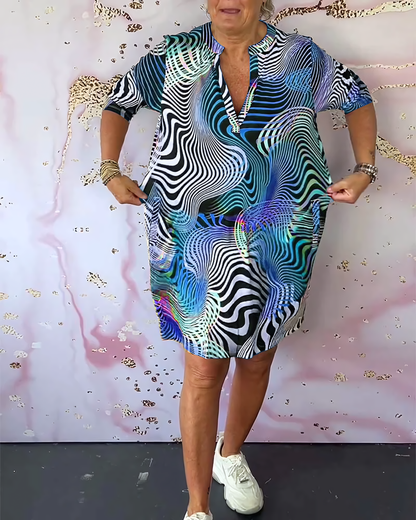 Cotton Midi Dress with Pockets
