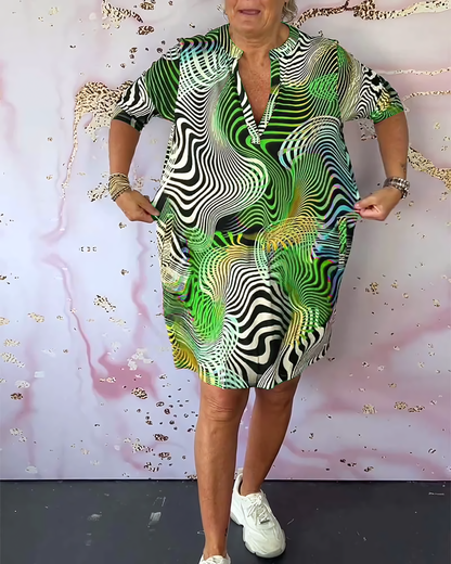 Cotton Midi Dress with Pockets